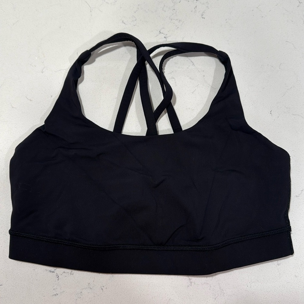 Lululemon Energy Bra Black GUC Size 8